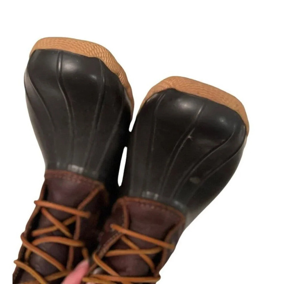 Sperry Saltwater Duck Boot Tan/Dark Brown Size 10 Water Resistance Women’s - Picture 6 of 10